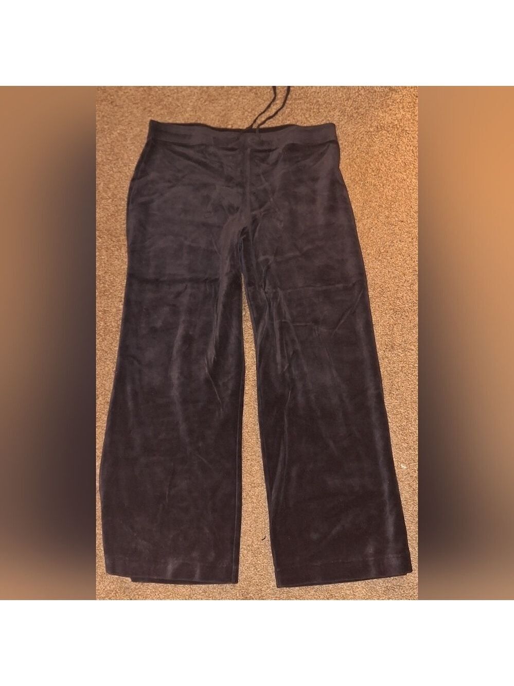 i.e. Black Velvet Wide Leg Pants Large